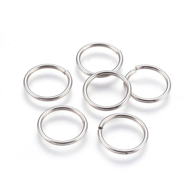 1Bag 10mm 12mm 16mm Stainless Steel Open Jump Rings Bulk Loop Split O Rings  for Jewelry Making Supplies Connectors DIY Accessory - AliExpress